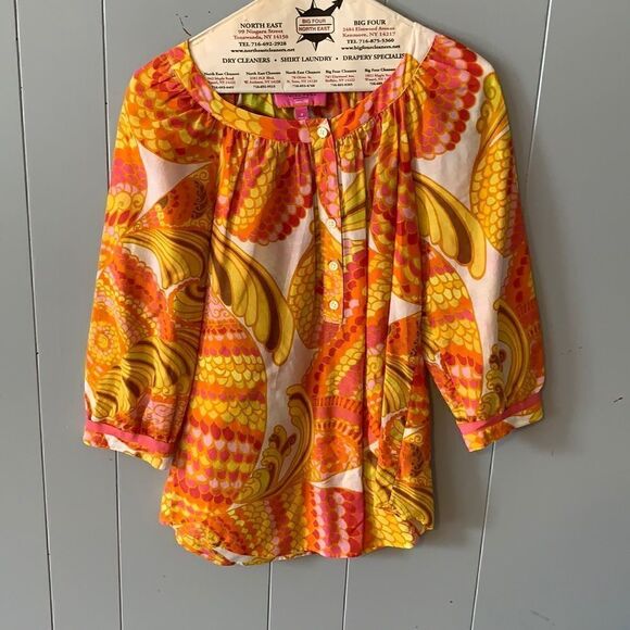 Trina Turk for Banana Republic Printed Blouse Size 2 - Picture 1 of 2